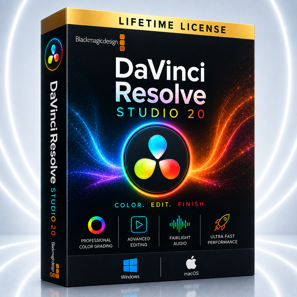 DaVinci Resolve Studio 20 Video Editing Software | Lifetime License